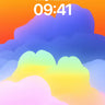 Surreal Sky Gradient Wallpaper with Ethereal Clouds wallpaper for iPhone, iPad & Mac
