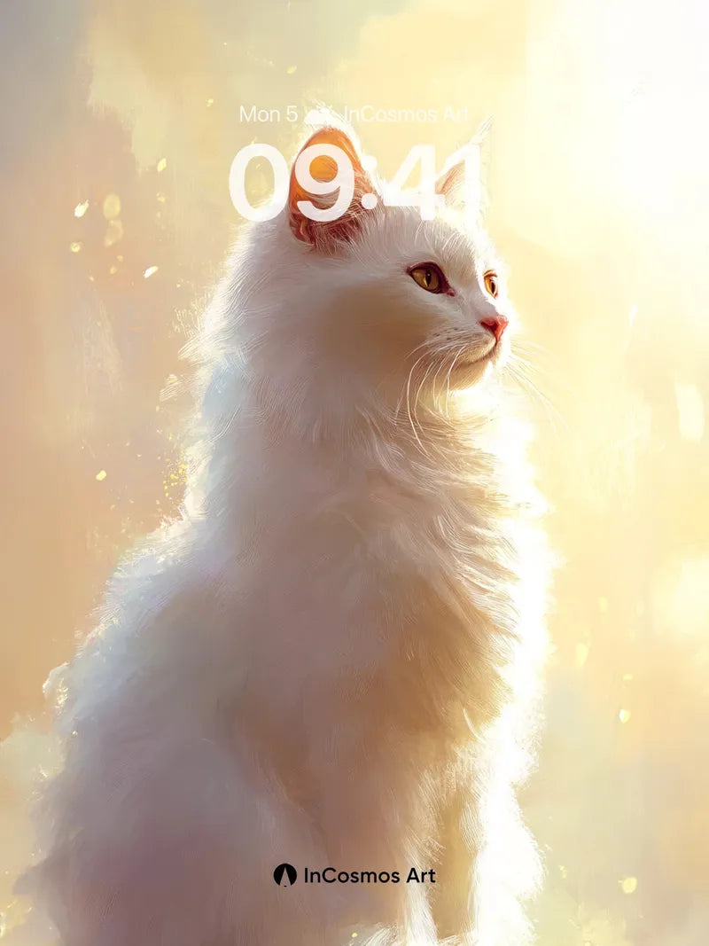 Golden Hush Wallpaper with Sunlit Fur