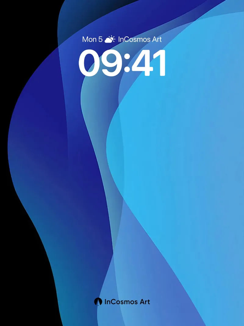 Sapphire Current Wallpaper with Fluid Depth