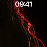 Crimson Veil Wallpaper with Electric Threads wallpaper for iPhone, iPad & Mac