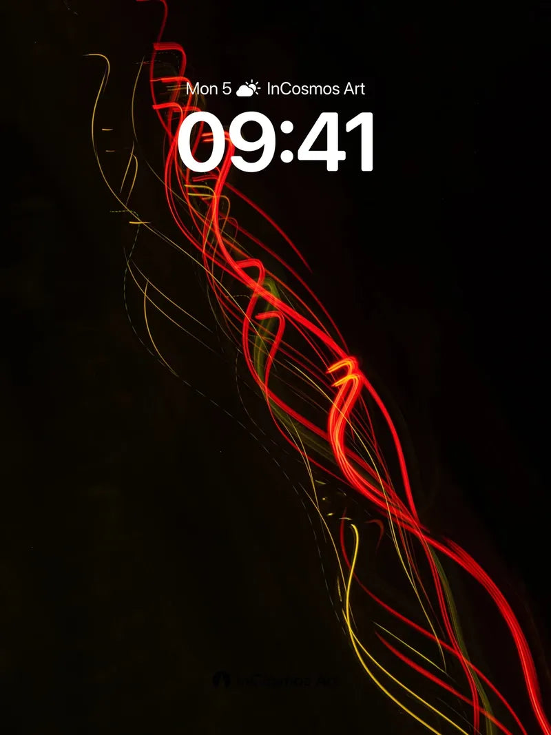 Crimson Veil Wallpaper with Electric Threads