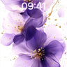 Lavender Reverie Wallpaper with Golden Whispers wallpaper for iPhone, iPad & Mac