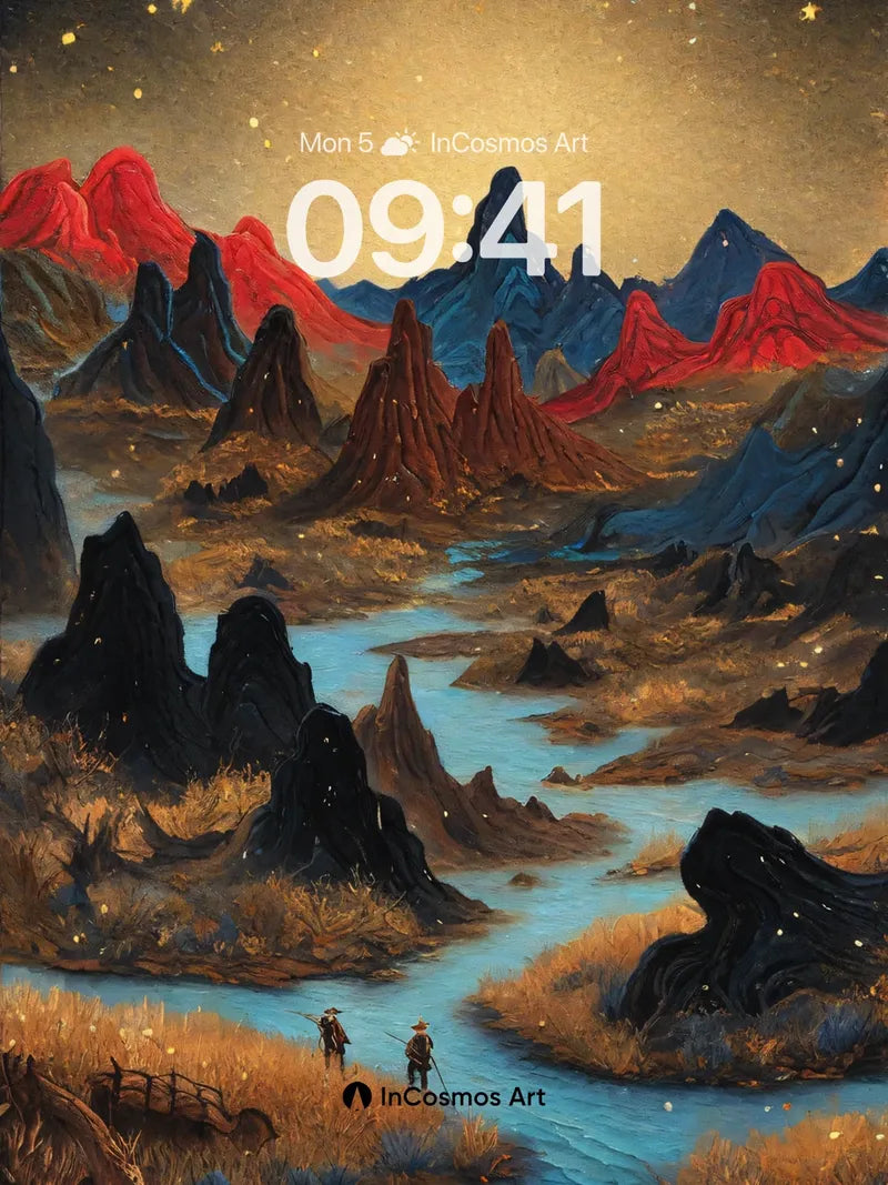 Stellar Rift Wallpaper with Cosmic Trails