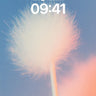 Serene Dandelion Wallpaper with Sky Gradient wallpaper for iPhone, iPad & Mac