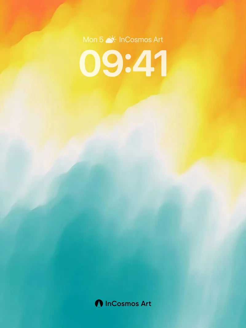 Firewave Gradient Wallpaper with Liquid Light