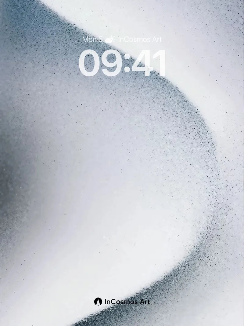 Serenity Wave Wallpaper with Soft Grain