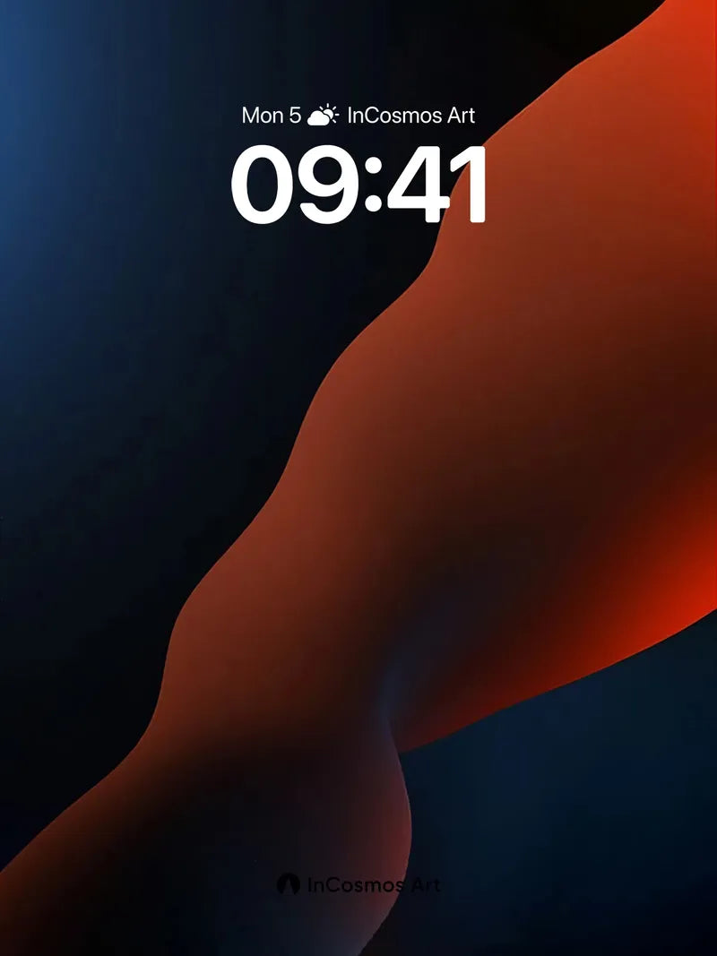 Crimson Current Wallpaper with Shadowed Depth