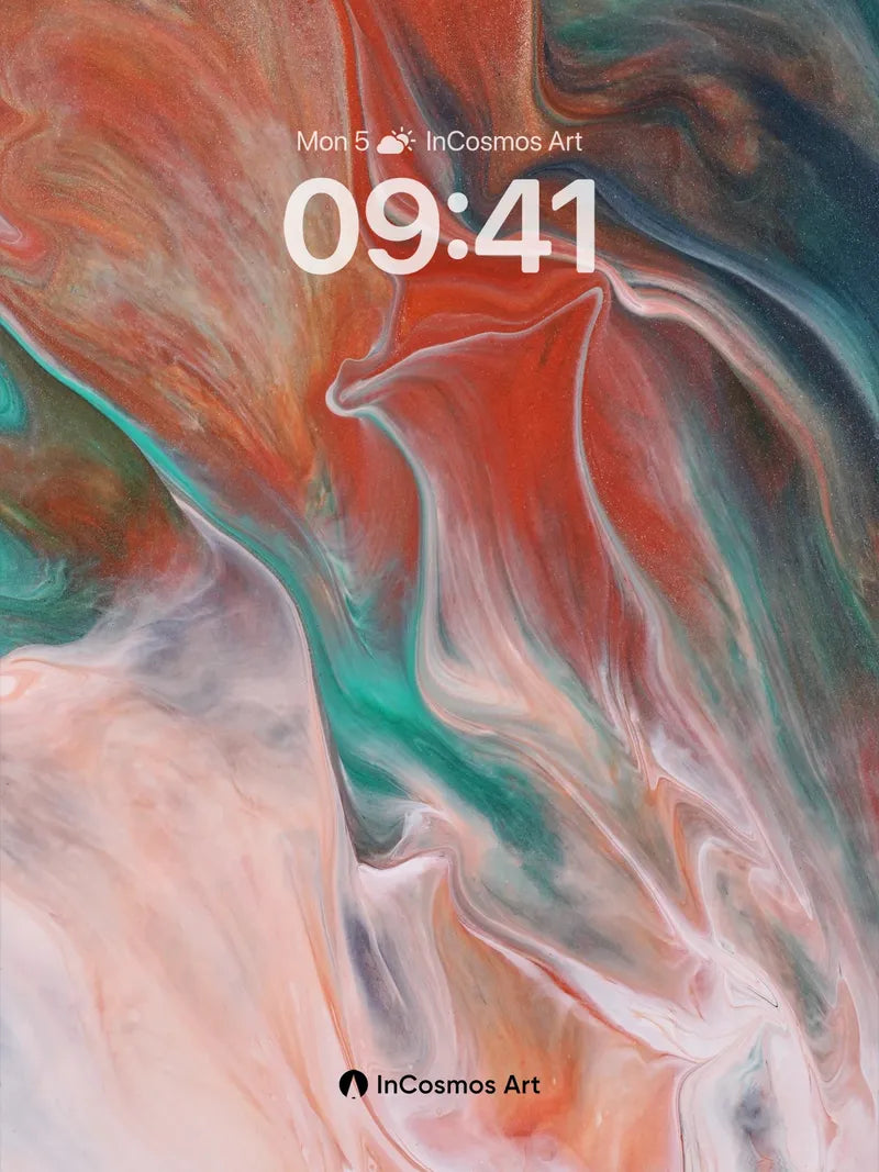 Luminous Veil Wallpaper with Swirling Embers