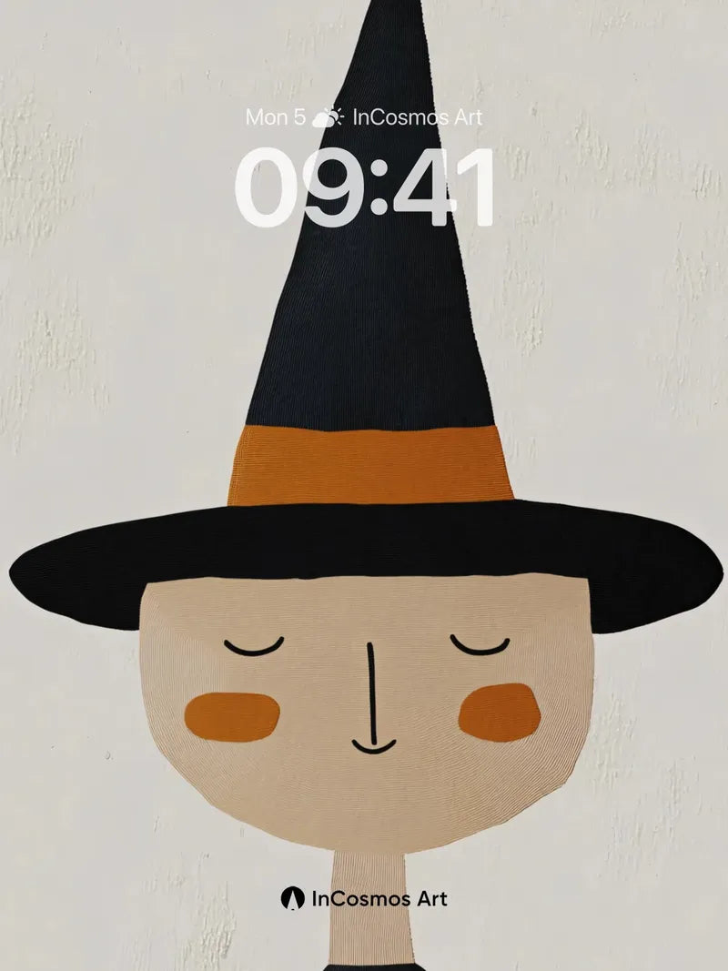 Whispering Witch Wallpaper with Textured Charm