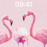 Serenity Flamingo Wallpaper with Soft Pink Hues wallpaper for iPhone, iPad & Mac