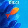 Coral Current Wallpaper with Golden Outlier wallpaper for iPhone, iPad & Mac