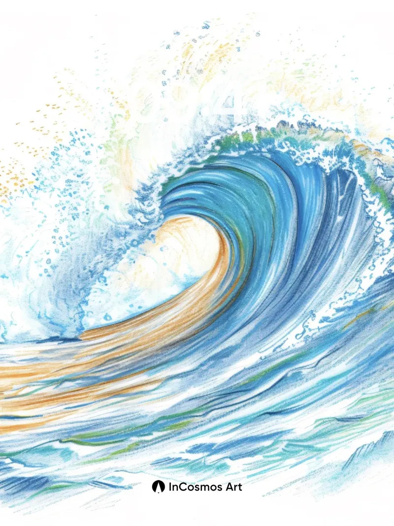 Cresting Surge Wallpaper with Hokusai Echo