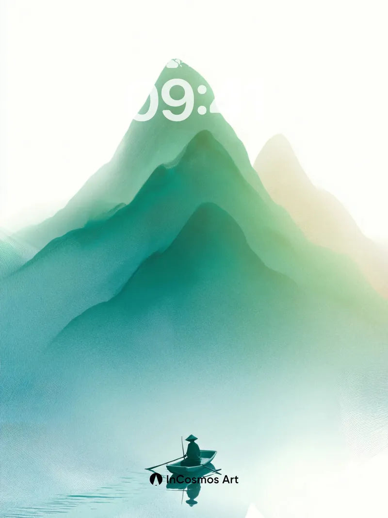 Serenity Peak Wallpaper with Floating Reflection wallpaper for iPhone, iPad & Mac
