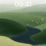 Serene River Wallpaper in Misty Hills wallpaper for iPhone, iPad & Mac