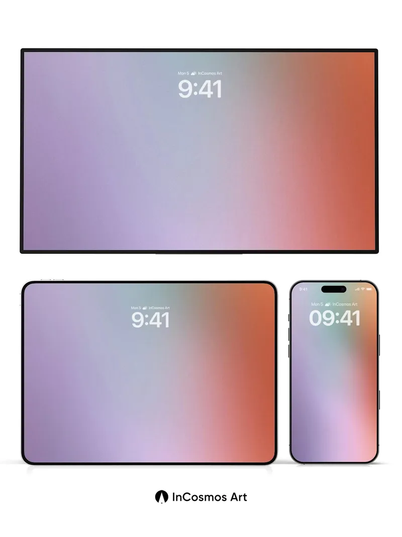 Spectral Hush Wallpaper with Ethereal Gradient