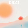 Serene Horizon Wallpaper with Solitary Poppy wallpaper for iPhone, iPad & Mac
