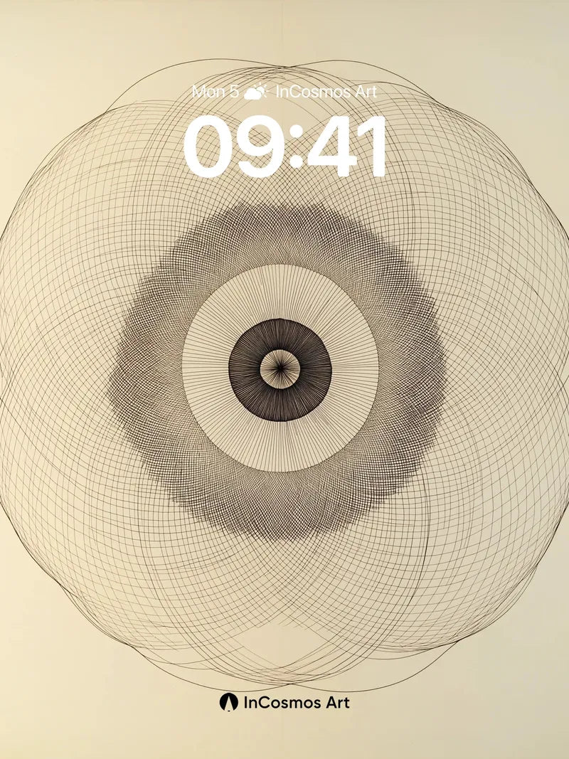 Sonic Bloom Wallpaper with Whispering Circles