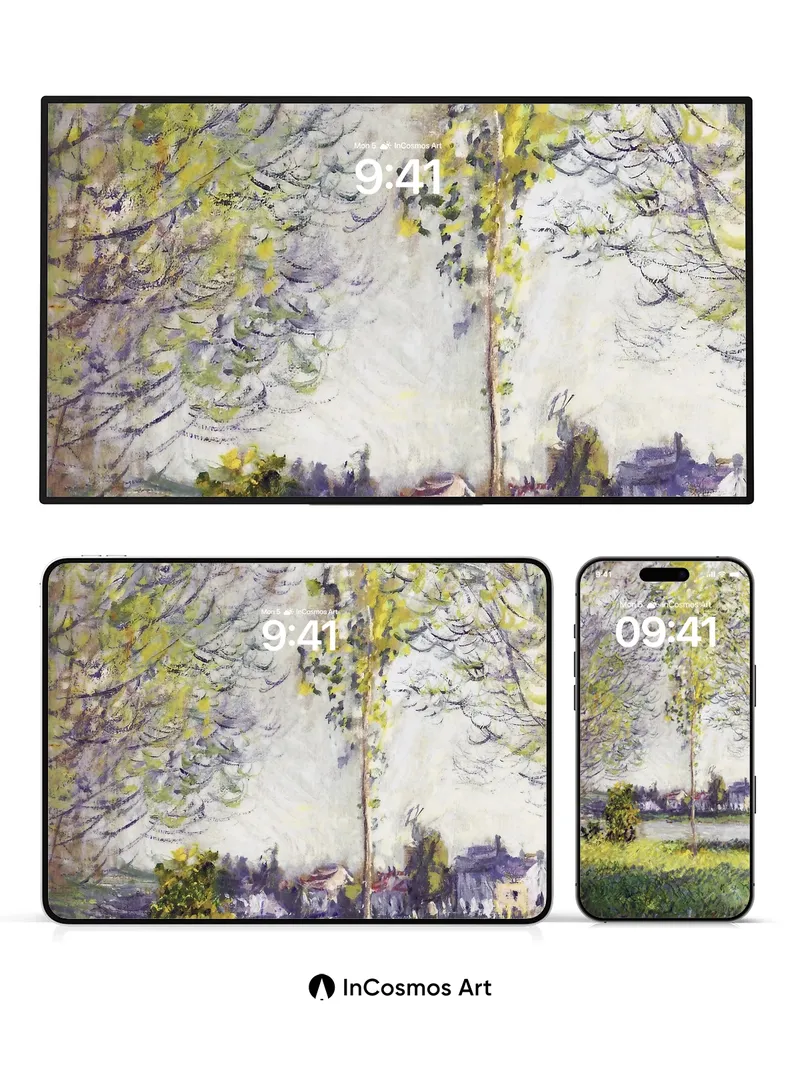 Whispering Canopy Wallpaper with Dappled Light