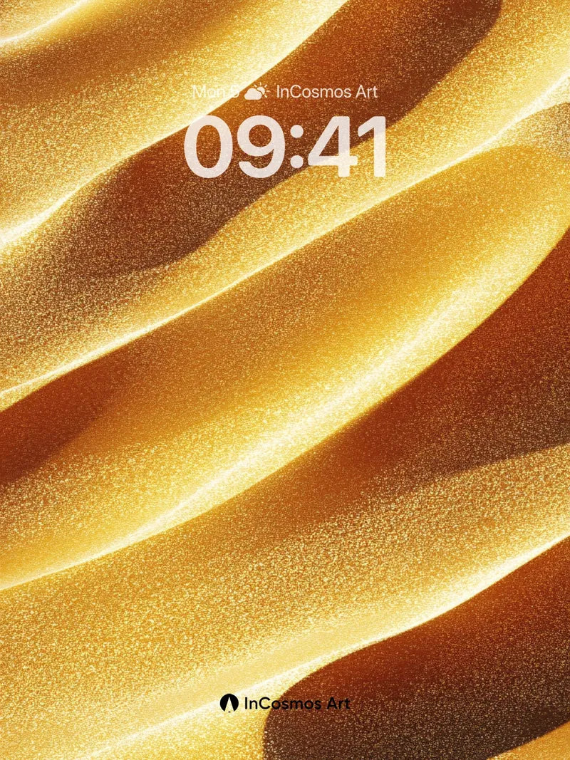 Golden Dune Wallpaper with Sunlit Ripples