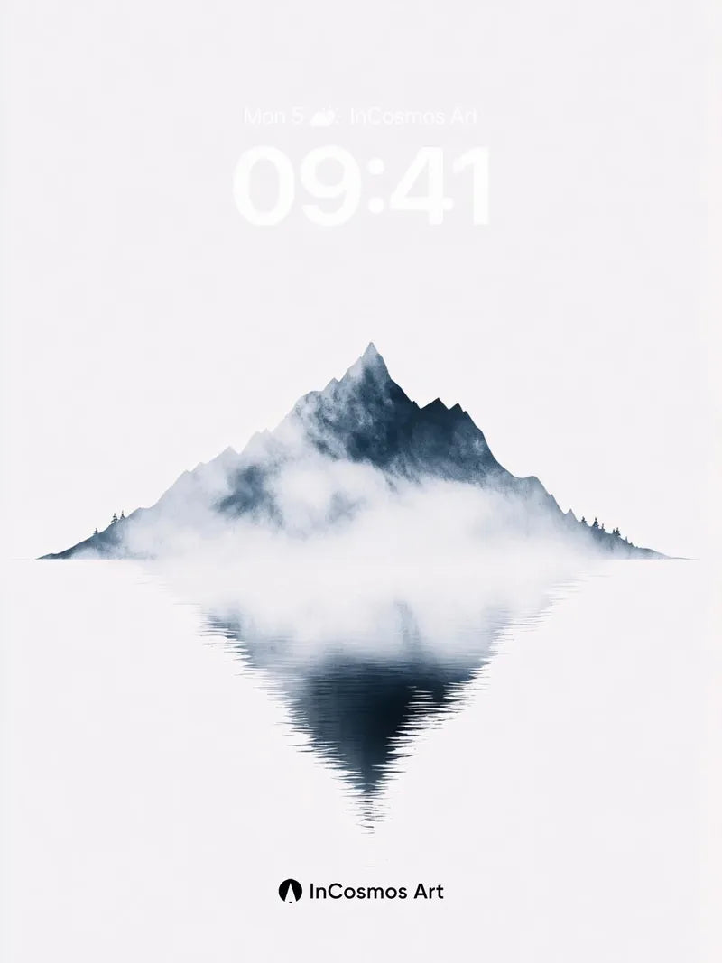 Serenity Peak Wallpaper with Mirror Lake