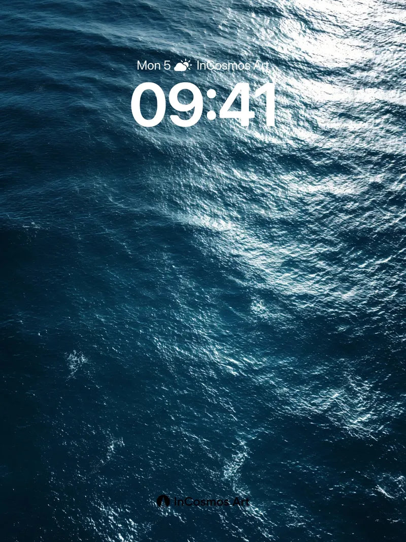 Midnight Current Wallpaper with Sunlit Trails