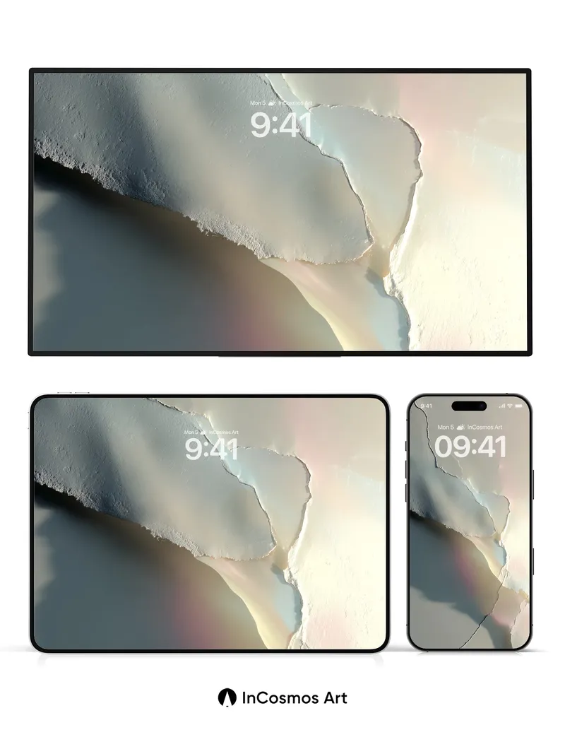 Fractured Light Wallpaper with Ethereal Hues