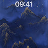Stellar Ridge Wallpaper with Gold Veins wallpaper for iPhone, iPad & Mac