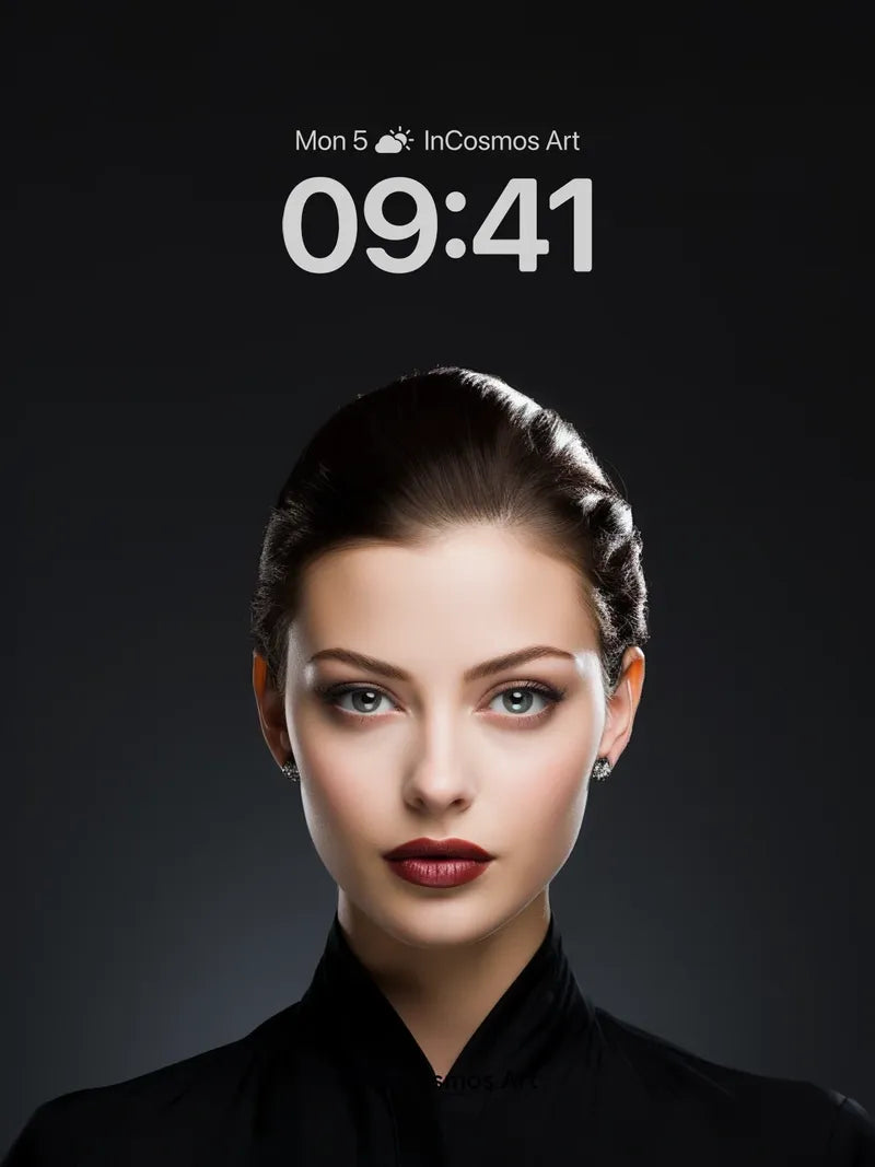 Silken Shadow Wallpaper with Gilded Eyes