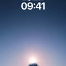 Solitary Radiance Wallpaper with Starlit Horizon wallpaper for iPhone, iPad & Mac