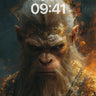 Fiery Wisdom Wallpaper with Ancient Monkey King wallpaper for iPhone, iPad & Mac