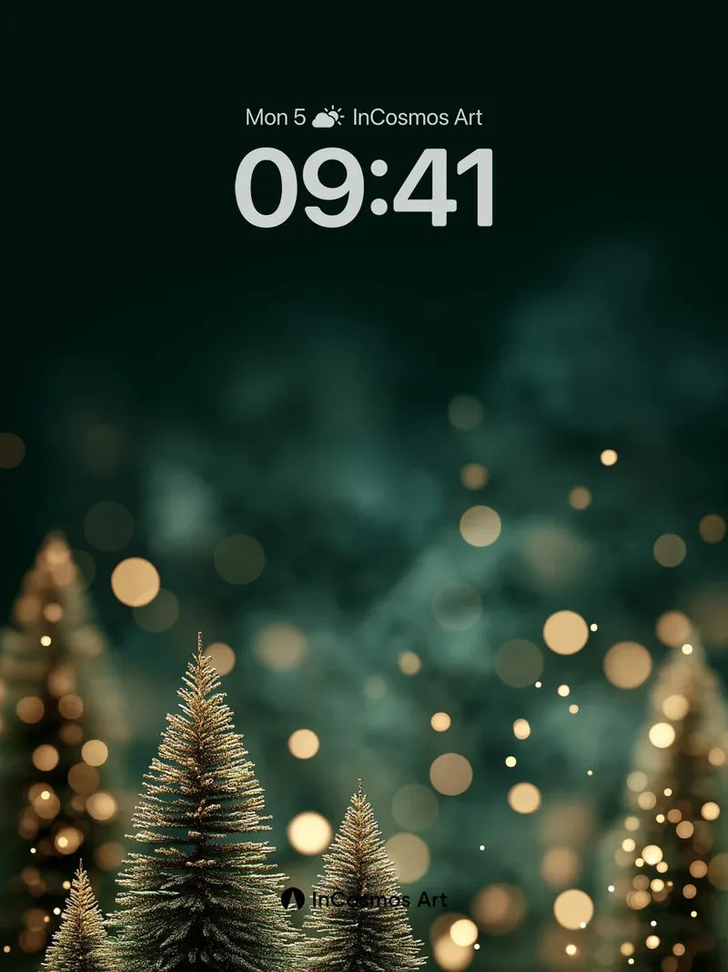 Whispering Pine Wallpaper with Golden Hush wallpaper for iPhone, iPad & Mac