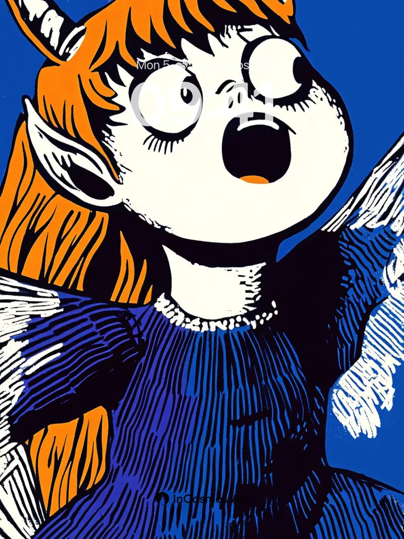 Surprised Seraphim Wallpaper with Horned Whimsy