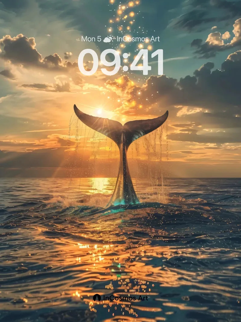 Golden Whispers Wallpaper with Starlight Tail