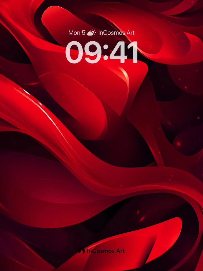 Velvet Flame Wallpaper with Liquid Depth