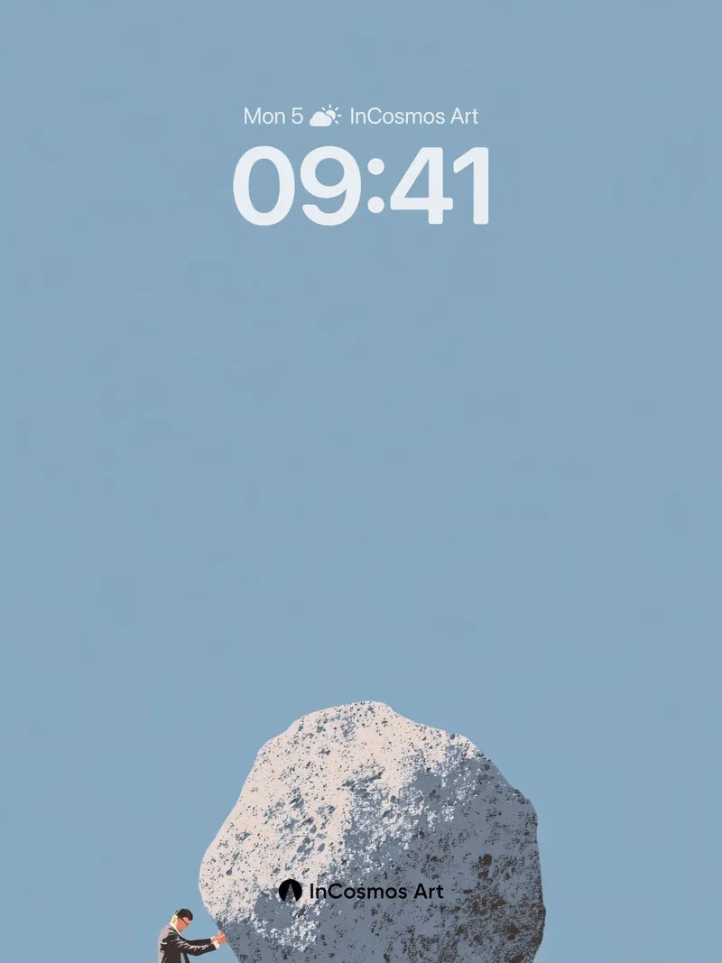 Serenity Stone Wallpaper with Silent Push wallpaper for iPhone, iPad & Mac