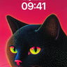 Neon Pulse Wallpaper with Electric Fur wallpaper for iPhone, iPad & Mac