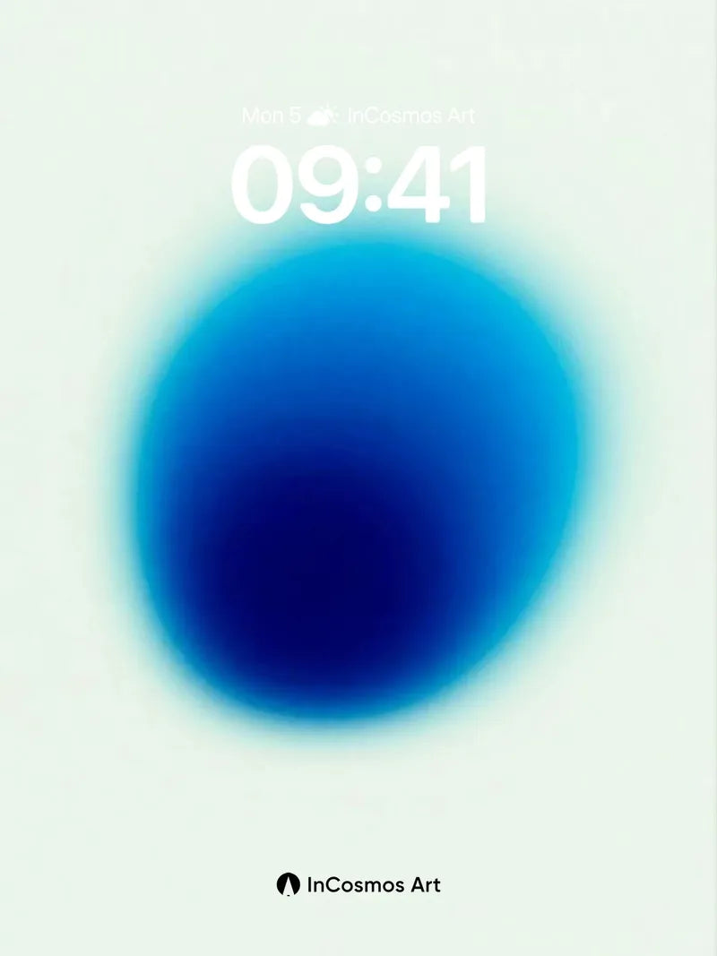 Serene Blue Blur Wallpaper with Ethereal Depth