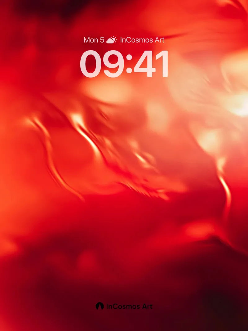 Incandescent Veil Wallpaper with Fiery Drift