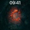 Fiery Pulse Wallpaper with Lava Veins wallpaper for iPhone, iPad & Mac