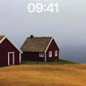 Serenity Ridge Wallpaper with Rustic Cottages wallpaper for iPhone, iPad & Mac