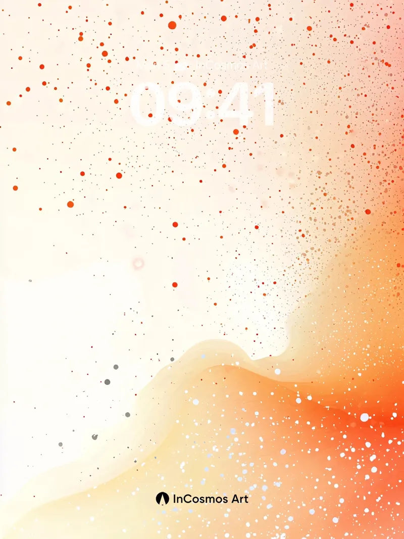 Warm Hush Wallpaper with Floating Ember Specks