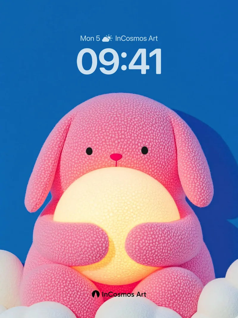 Luminous Hug Wallpaper with Cloud Cradle wallpaper for iPhone, iPad & Mac