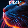 Neon Whispers Wallpaper with Cosmic Fur wallpaper for iPhone, iPad & Mac