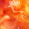 Fiery Ebb Wallpaper with Liquid Light wallpaper for iPhone, iPad & Mac