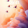 Serene Flight Wallpaper with Floating Petals wallpaper for iPhone, iPad & Mac