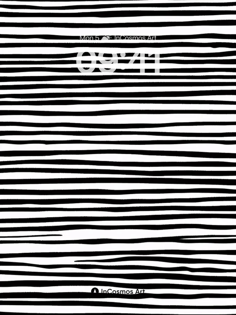 Rhythmic Line Wallpaper with Wavy Motion