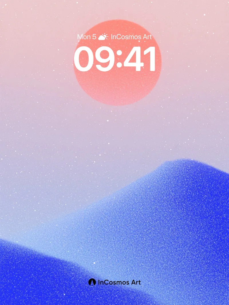 Serene Horizon Wallpaper with Cosmic Dust