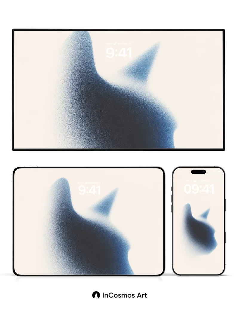 Silent Bloom Wallpaper with Faded Edge