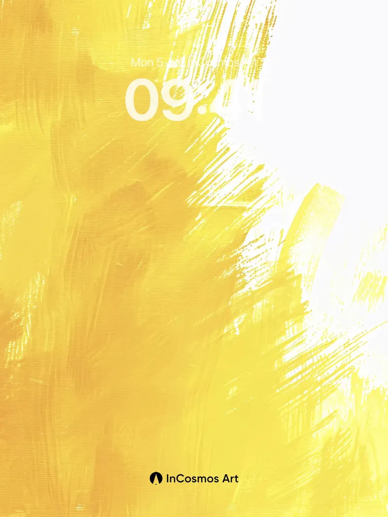 Golden Hush Wallpaper with Brushstroke Light