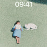Serene Grass Canvas Wallpaper with Reading Figure wallpaper for iPhone, iPad & Mac